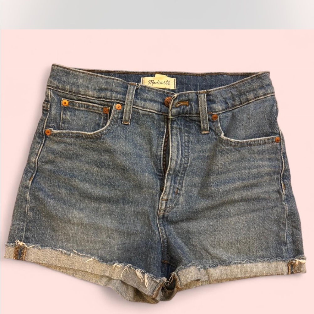 Madewell Highrise Women's Blue Denim Shorts